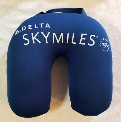 DELTA SKYMILES U-Shaped Head Neck Support pillow New Blue or Black