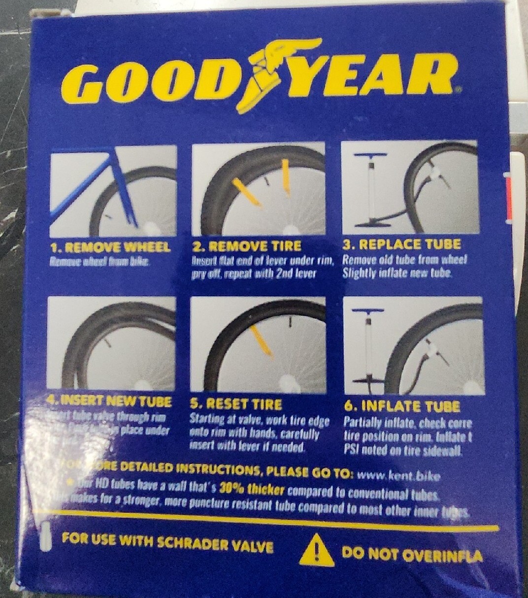 goodyear heavy duty bike tube