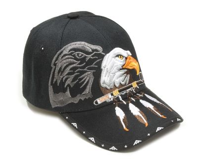 QIFLY Berretto Da Baseball, Unisex, Con Bandiera Americana, Piatto - Foto 3