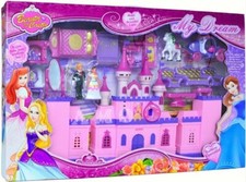 PRINCESS CASTLE ACCESSORIES LIGHTS UP MUSIC TOY FUN GIRLS KIDS XMAS GIFT