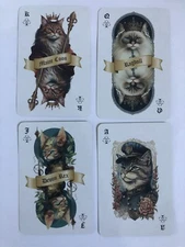 CATS Maine Coon Ragdoll Debon Rex Rare Art Playing SWAP CARDS Set King Queen Ace