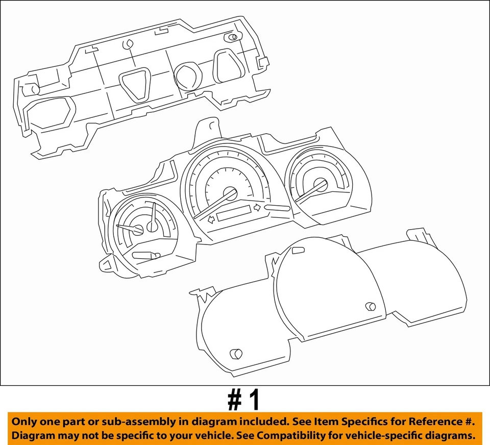 Used Speedometer Gauge fits: 2008 Scion TC cluster from 4/07 AT Grade A - Image 4 of 4