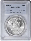 1904-O Morgan Silver Dollar MS64 PCGS