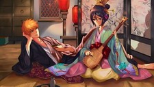 Anime bleach kurosaki ichigo kuchiki rukia playing Custom Gaming Mat Desk