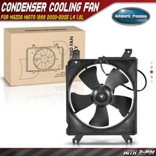 New A/C Condenser Fan w/ Shroud Assembly for Mazda Miata 1999 2000-2005 L4 1.8L