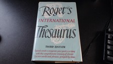 Roget's International Thesaurus: Third edition by Peter Mark Roget