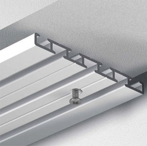 Gardineum Gardinenschiene Vorhang Aluminium Weiss Flach 3 O 4