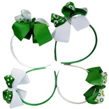 SAINT PATRICKS DAY HEADBANDS HAIRBANDS Hair Piece Accessories 2 GREEN 2 SILVER