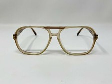 Vintage Safilo Elasta 1089 Brown Translucent Pilot Sunglasses FRAMES ONLY 56mm