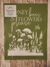 Magnolia Design Co Adhesive Reusable Silkscreen Stencil 🌸 Flowers Please 🌸