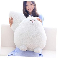 Giant Cat Stuffed Animal,Big Stuffed Animal Plush Cat Animal 20 Inches White