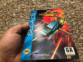 AH-3 Thunderstrike (Sega CD, 1993) CIB Complete W/ Reg Card Tested Minty Disc