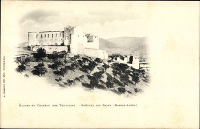 Ak Gréoux les Bains Alpes de Haute Provence, Ruines du Chateau des... - 2993108
