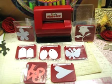 Sizzix Sidekick Machine w 7 Dies, Cutting Pads, GRAB BAG, Sizzlits, Die Cutting