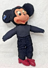 VTG Disney Applause Minnie Mouse Doll Plush 1980s Hard Face Feet -No Hands READ