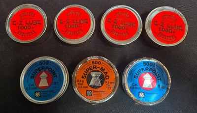 1500 Vintage Dynamit Nobel Made In Germany .177 Pellets And Hunters EZ Lube