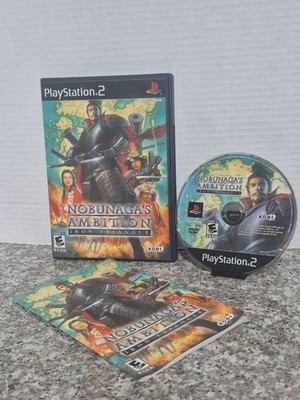 PlayStation Ps2 Game Nobunaga's Ambition Iron Triangle Mint Condition Tested