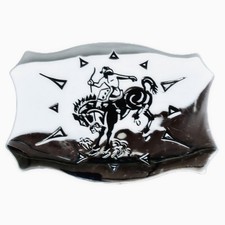 SILVER STEEL COUNTRY WESTERN COWBOY COWGIRL RODEO STYLE BELT BUCKLES
