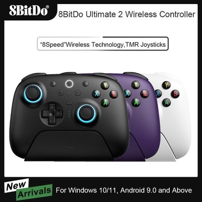8BitDo Ultimate 2 Wireless Controller with TMR Joystick Switchable Triggers RGB