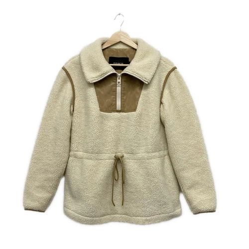 Auth COACH Giacca leggera da donna beige panna