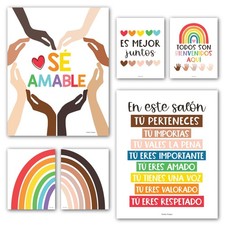 6 Spanish Classroom Decorations   Spanish Posters, Diversity Posters for Clas...