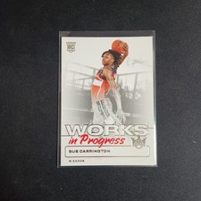 2024-25 Panini Court Kings #17 Bub Carrington Works in Progress Rookie RC    L54
