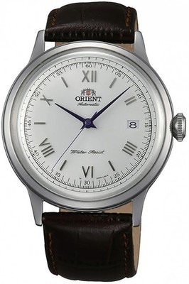 ORIENT Bambino V2 AC00009W Romani Grau Herren Automatikuhr Lederarmband