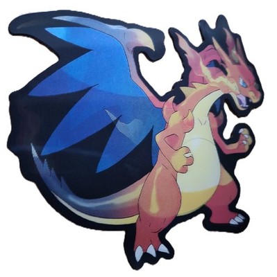 Pokemon Mega Charizard 3D Lenticular Decal Anime Motion Car Sticker Decal