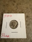 1939-D Mercury Dime Gem BU Full Split Bands 90% Silver