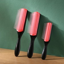 9-Rows Detangling Hair Brush Denman Detangler Hairbrush Scalp Massager Straight