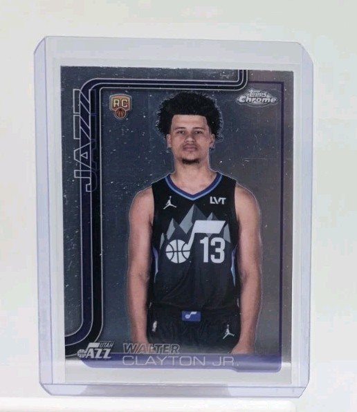 Walter Clayton Jr. 2025-26 Topps Chrome Rookie Image Variation SP #268 Jazz