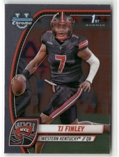 2024 Bowman University Chrome TJ Finley Western Kentucky Hilltoppers #191