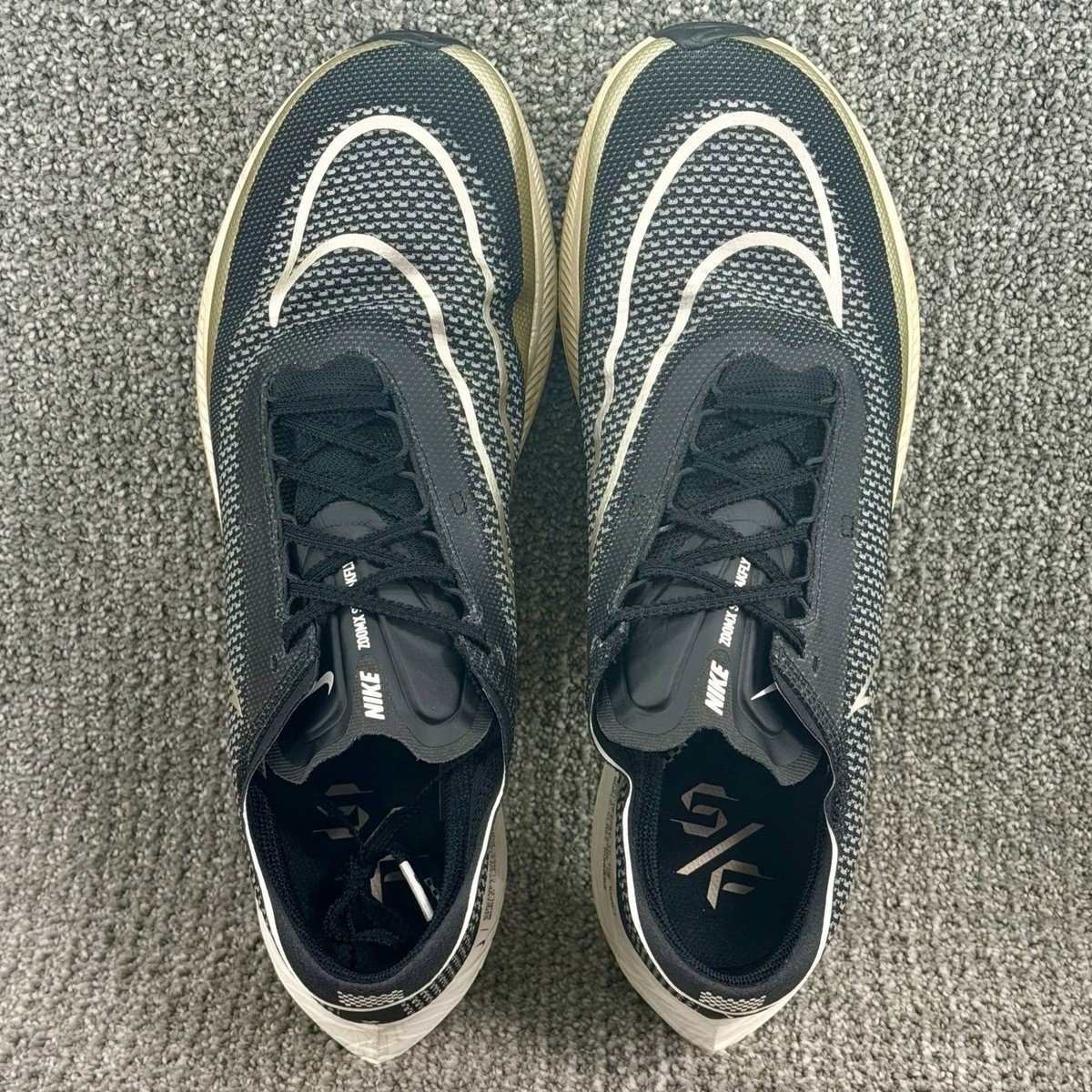 Nike ZoomX Streakfly NBY Black Gold Mens 7 Wmn 8 Running Racing Shoes DJ6566-001 Nike ZoomX Streakfly Black Metallic Gold Grain for Sale  main image 2