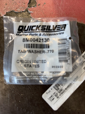 Mercury Marine/Mercruiser Gear Housing tab Washer, 8M0042130 / 8m0204724 nip