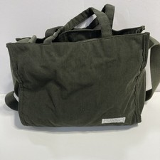 Bolso de Mano Kalidi Fancy Forest Olive Cordouroy 10 Alto-12” Ancho Bandolera Verde C4