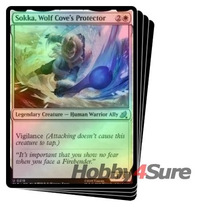 Foil Sokka, Wolf Cove's Protector (219) X4 Avatar: The Last Airbender Eternal