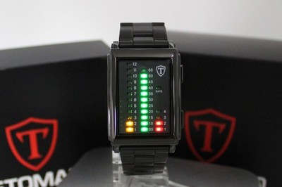 DETOMASO Binäre Armbanduhr, G-30723B SPACY TIMELINE in OVP