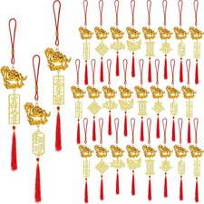 24 Pcs Chinese New Year Decorations 2026 Year of The Horse Pendant Chinese We...