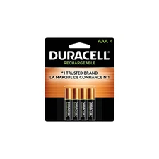 Duracell Rechargeable AAA NiMH Batteries 4/Pack (DX2400B4N001) 62170