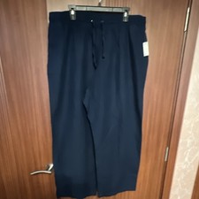 Amazon Essentials 2X Navy Pants Drawstring Elastic Waist Pockets