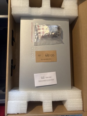CISCO MERAKI MS120-24P-HW 24 PORT GIGABIT CLOUD MANAGED PoE SWITCH