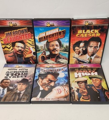 [6] Soul Cinema DVD Lot | Jim Brown Slaughter | BLACULA | Black Caeser 