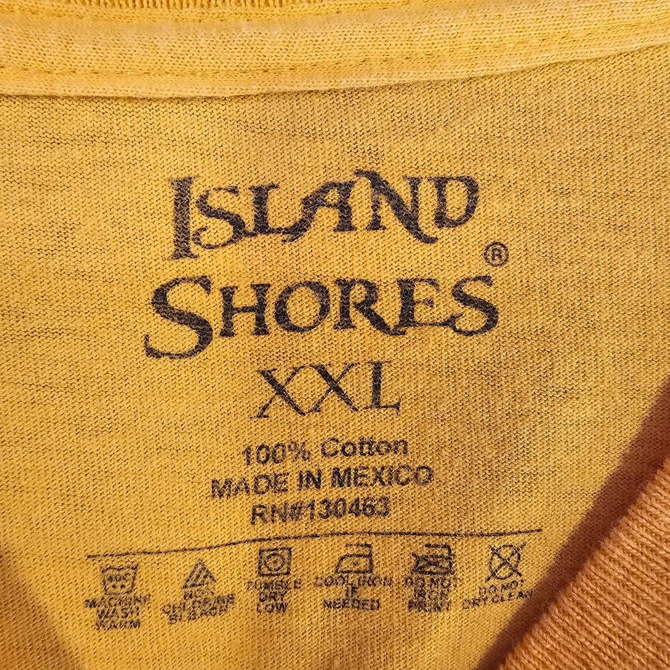 Camiseta Island Shores Para Hombre 2XL (Medidas XL) Manga Corta Lista Cubo Cerveza Helada Foto 3 de 4