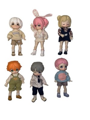 NAGI KINDERGARTEN GRADUATION/BJD Doll 5.5'' Figure Set of 6 NO CHASE Read