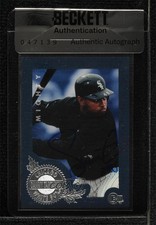 BAS 1996 E-Motion XL Danny Tartabull #41 Seal of Authenticity Auto 3c7