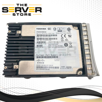 Cisco Toshiba 400GB 12G SAS WI 2.5'' SFF SSD W/Tray PX05SVB040 UCS-SD400G123X-EP