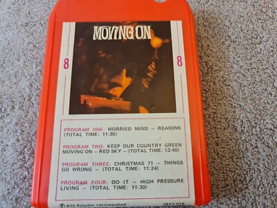 John Mayall- Moving On 8-Track Tape. Tested, Plays.