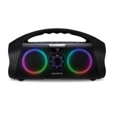 Aiwa Portable Boombox Speaker Waterproof With Multi Color Light And Display