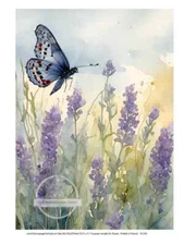 A4 LAVENDER BUTTERFLY RICE PAPER DC376