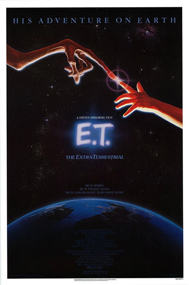 E.T. THE EXTRA-TERRESTRIAL (1982) ORIGINAL MOVIE POSTER - ROLLED